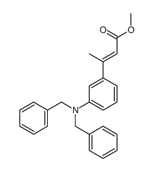 methyl 3-[3-(dibenzylamino)phenyl]but-2-enoate结构式