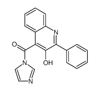 (3-hydroxy-2-phenylquinolin-4-yl)-imidazol-1-ylmethanone Structure