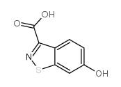 6-羟基-1,2-苯并异噻唑-3-羧酸结构式