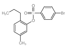 Benzenesulfonic acid,4-bromo-, 5-methyl-2-propylphenyl ester picture