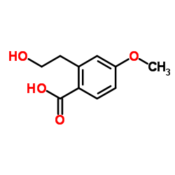 2-(2-Hydroxyethyl)-4-methoxybenzoic acid Structure