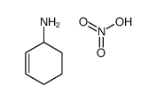 cyclohex-2-en-1-amine,nitric acid Structure