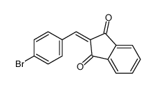2-[(4-bromophenyl)methylidene]indene-1,3-dione Structure