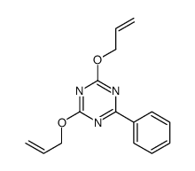 2-phenyl-4,6-bis(prop-2-enoxy)-1,3,5-triazine结构式
