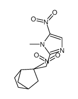 1-methyl-5-nitro-2-[(3-nitro-3-bicyclo[2.2.1]heptanyl)methyl]imidazole结构式