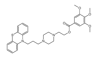 2-[4-(3-phenothiazin-10-ylpropyl)piperazin-1-yl]ethyl 3,4,5-trimethoxybenzoate结构式