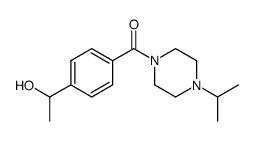 [4-(1-hydroxy-ethyl)-phenyl]-(4-isopropyl-piperazin-1-yl)-methanone结构式
