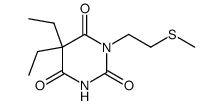5,5-diethyl-1-(2-methylsulfanyl-ethyl)-barbituric acid结构式