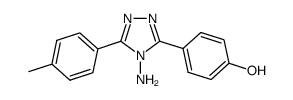 4-amino-3-(4-hydroxyphenyl)-5-(4-tolyl)-4H-1,2,4-triazole Structure