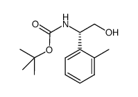 (S)-2-(tert-butoxycarbonylamino)-2-(2-methylphenyl)ethanol Structure