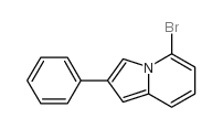 5-BROMO-2-PHENYL-INDOLIZINE Structure