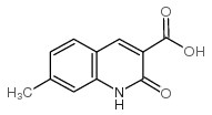 7-METHYL-2-OXO-1,2-DIHYDRO-QUINOLINE-3-CARBOXYLIC ACID Structure