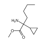 methyl 2-amino-2-cyclopropylhexanoate Structure