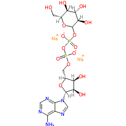 腺苷-5'-二磷酸葡糖二钠(ADPG)结构式
