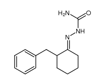 2-benzyl-cyclohexanone semicarbazone Structure