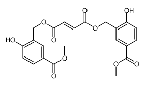 bis[(2-hydroxy-5-methoxycarbonylphenyl)methyl] but-2-enedioate结构式