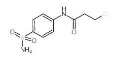 3-氯-n-(4-磺酰基苯基)丙酰胺结构式