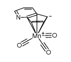 η5-1-pyrindinyltricarbonylmanganese(I)结构式
