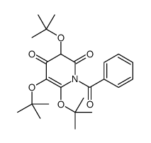 1-benzoyl-3,5,6-tris[(2-methylpropan-2-yl)oxy]pyridine-2,4-dione Structure