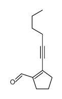 2-hex-1-ynylcyclopentene-1-carbaldehyde结构式