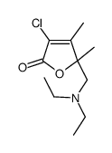 3-chloro-5-(diethylaminomethyl)-4,5-dimethylfuran-2-one Structure