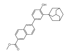 6-(3-adamantan-1-yl-4-hydroxyphenyl)naphthalene-2-carboxylic acid methyl ester Structure