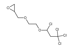 glycidyl 2-(3,3,3,1-tetrachloropropoxy)ethyl ether Structure