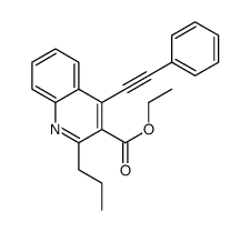 ethyl 4-(2-phenylethynyl)-2-propyl-quinoline-3-carboxylate Structure