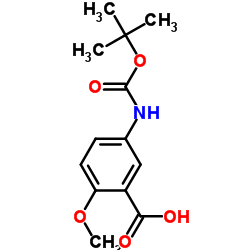 BOC-5-AMINO-2-METHOXYBENZOIC ACID Structure