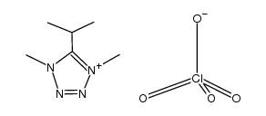 5-(1-Methylethyl)-1,4-dimethyltetrazolium-perchlorat Structure