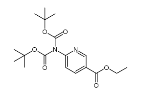 ethyl 6-[bis(tert-butoxycarbonyl)amino]nicotinate结构式