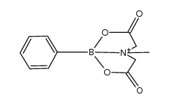Phenyl[N-methyliminodiacetato-O,O',N]borane Structure