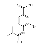 3-溴-4-异丁酰胺苯甲酸结构式