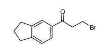 3-溴-1-(2,3-二氢-1H-茚-5-基)丙烷-1-酮结构式