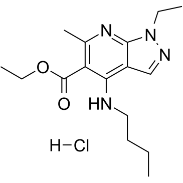 Tracazolate hydrochloride Structure