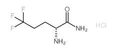 (R)-2-氨基-5,5,5-三氟戊酰胺盐酸盐结构式