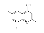 8-Bromo-2,6-dimethyl-4-hydroxyquinoline Structure