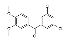 3,5-DICHLORO-3',4'-DIMETHOXYBENZOPHENONE Structure