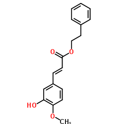 PHENYLETHYL 4-METHYLCAFFEATE Structure