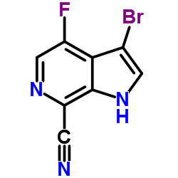 3-Bromo-7-cyano-4-fluoro-6-azaindole picture