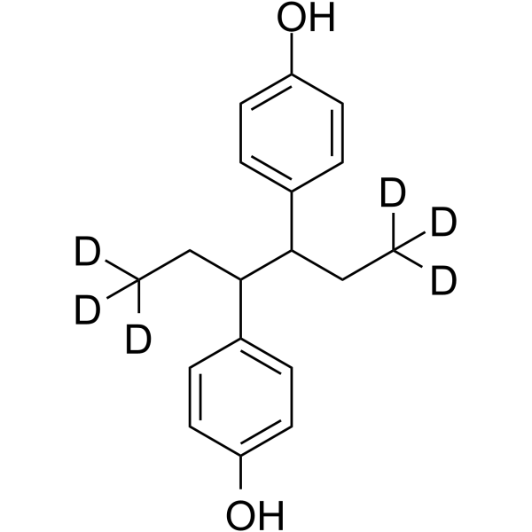 (Rac)-Hexestrol-d6 Structure