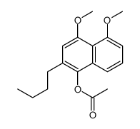 (2-butyl-4,5-dimethoxynaphthalen-1-yl) acetate结构式