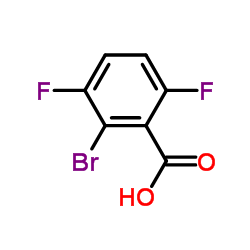 2-溴-3,6-二氟苯甲酸结构式