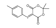 4-methylphenyliodonium-(5-[2,2-dimethyl-1,3-dioxane-4,6-dione])ylide结构式