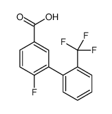 4-fluoro-3-[2-(trifluoromethyl)phenyl]benzoic acid Structure