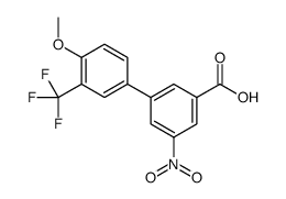 4'-METHOXY-5-NITRO-3'-(TRIFLUOROMETHYL)-[1,1'-BIPHENYL]-3-CARBOXYLIC ACID structure
