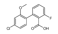 2-(4-chloro-2-methoxyphenyl)-6-fluorobenzoic acid Structure