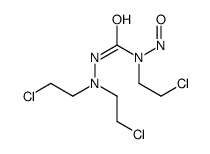 1,1-di-(2-chloroethyl)-4-nitroso-4-(2-chloroethyl)semicarbazide结构式