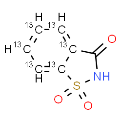 Saccharin-¹³C6 Structure