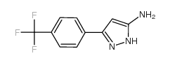 3-(4-(三氟甲基)苯基)-1H-吡唑-5-胺结构式
